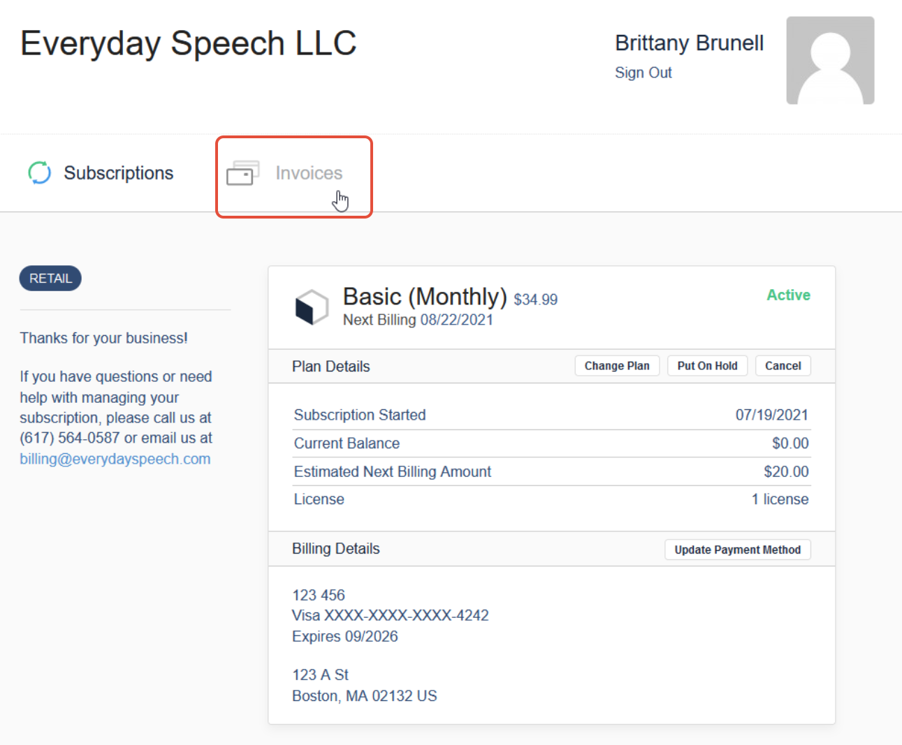 How to View My Billing History/Invoices